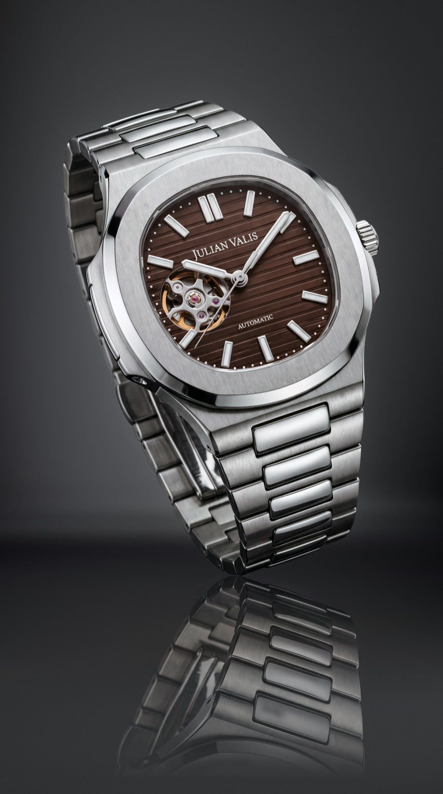 Julian Valis OPEN HEART collection watch